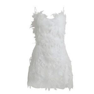 NWT Inamore Lace Mariposa Little White Dress Sz M